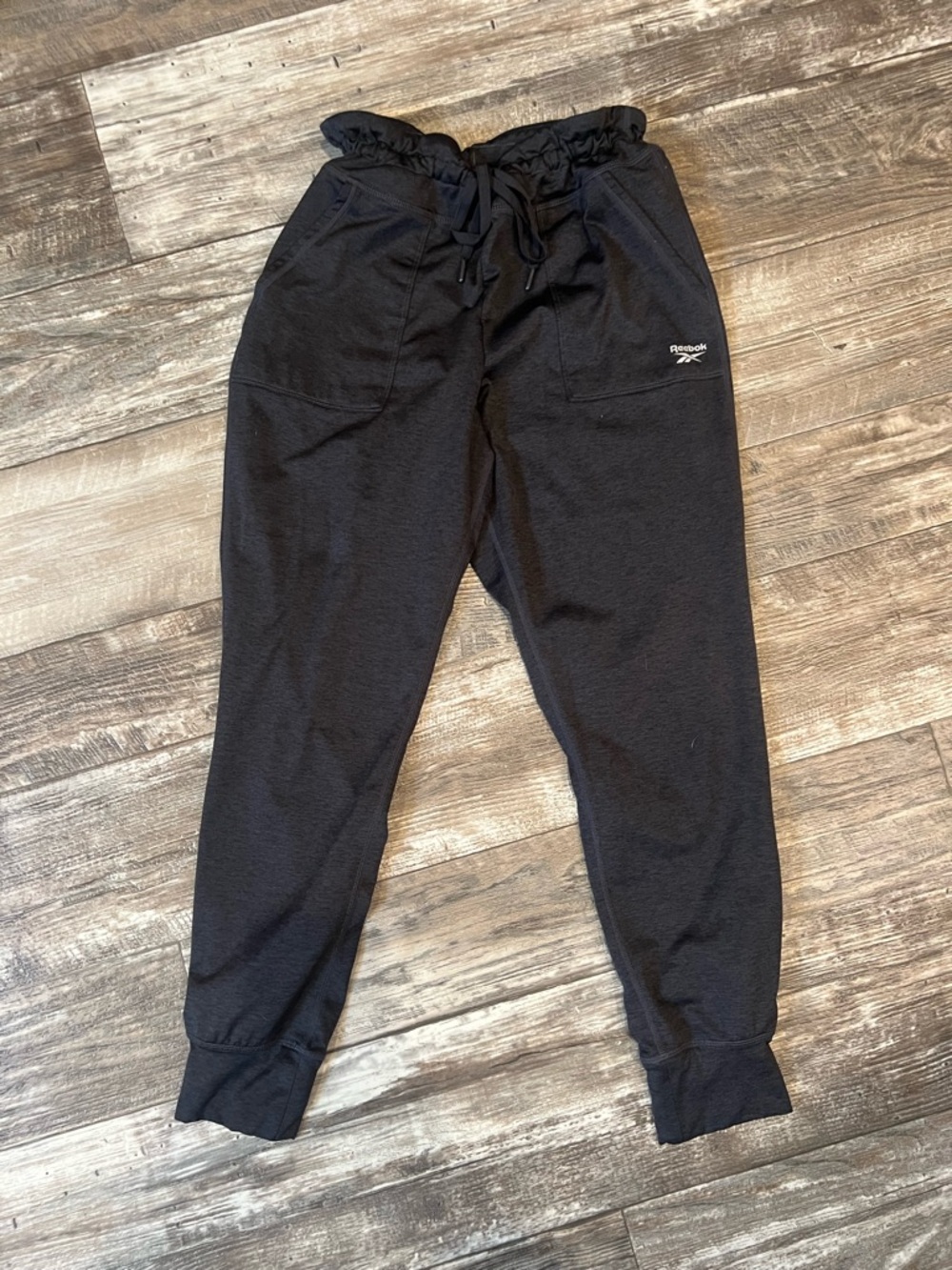 Reebok Black Elastic Waist Jogger Pants